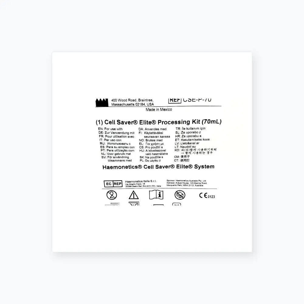 Haemonetics CSE-P-70 Cell Saver Elite Processing Kit Cell Saver Elite Processing Kit, second-hand product photo 9