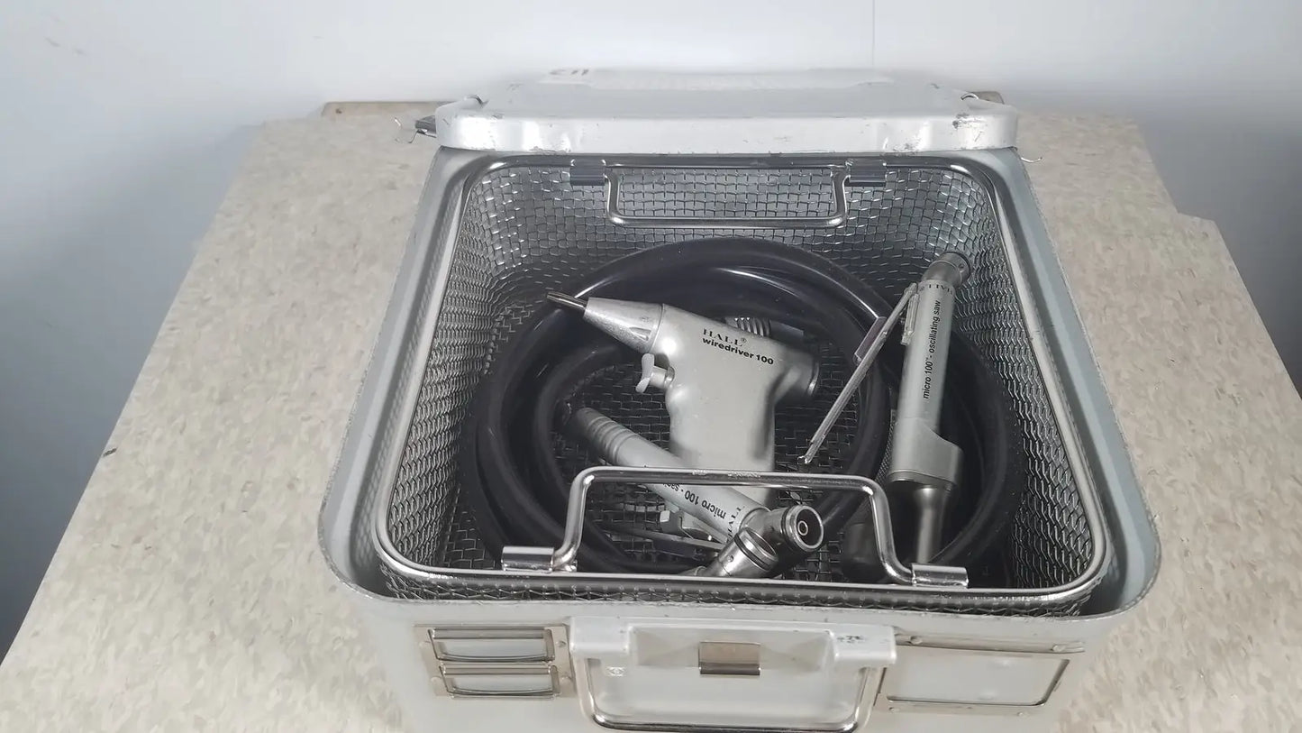 Acumed HALL Surgical Micro 100 Set With Autoclave Case 5052-12 Surgical Instrument Set, second-hand product photo 1