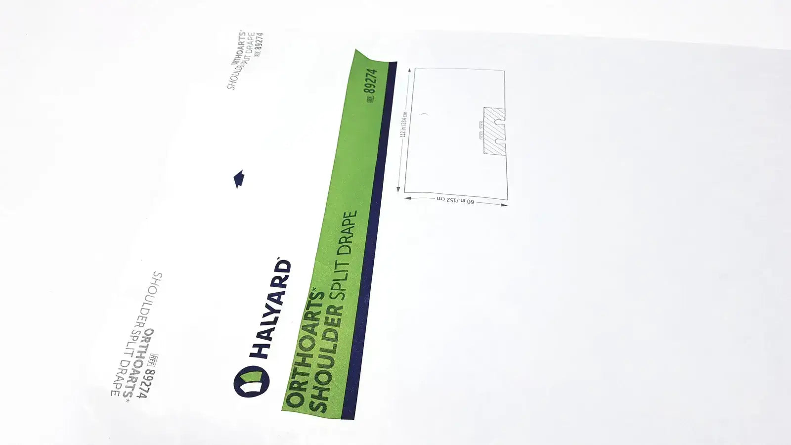 Halyard 89274 Orthoarts Shoulder Split Drape, 112in x 60in Exp. 2028 Surgical Drape, new product photo 5