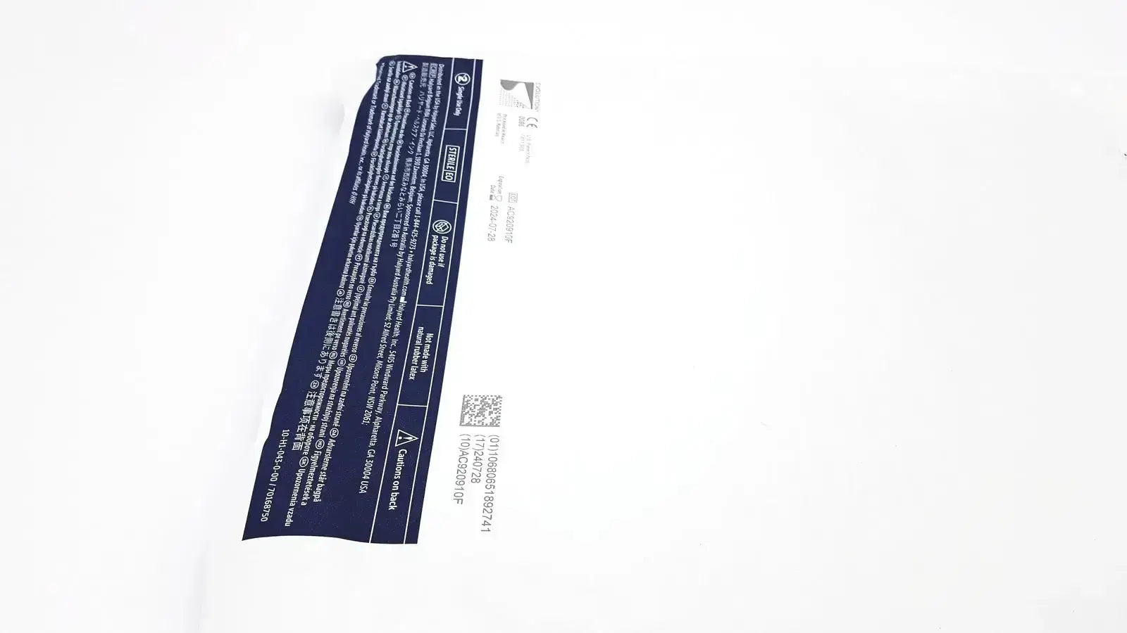 Halyard 89274 Orthoarts Shoulder Split Drape, 112in x 60in Exp. 28-07-2024 Surgical Drape, second-hand product photo 6