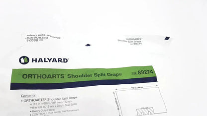 Halyard 89274 Orthoarts Shoulder Split Drape, 112in x 60in Exp. 28-07-2024 Surgical Drape, new product photo 1