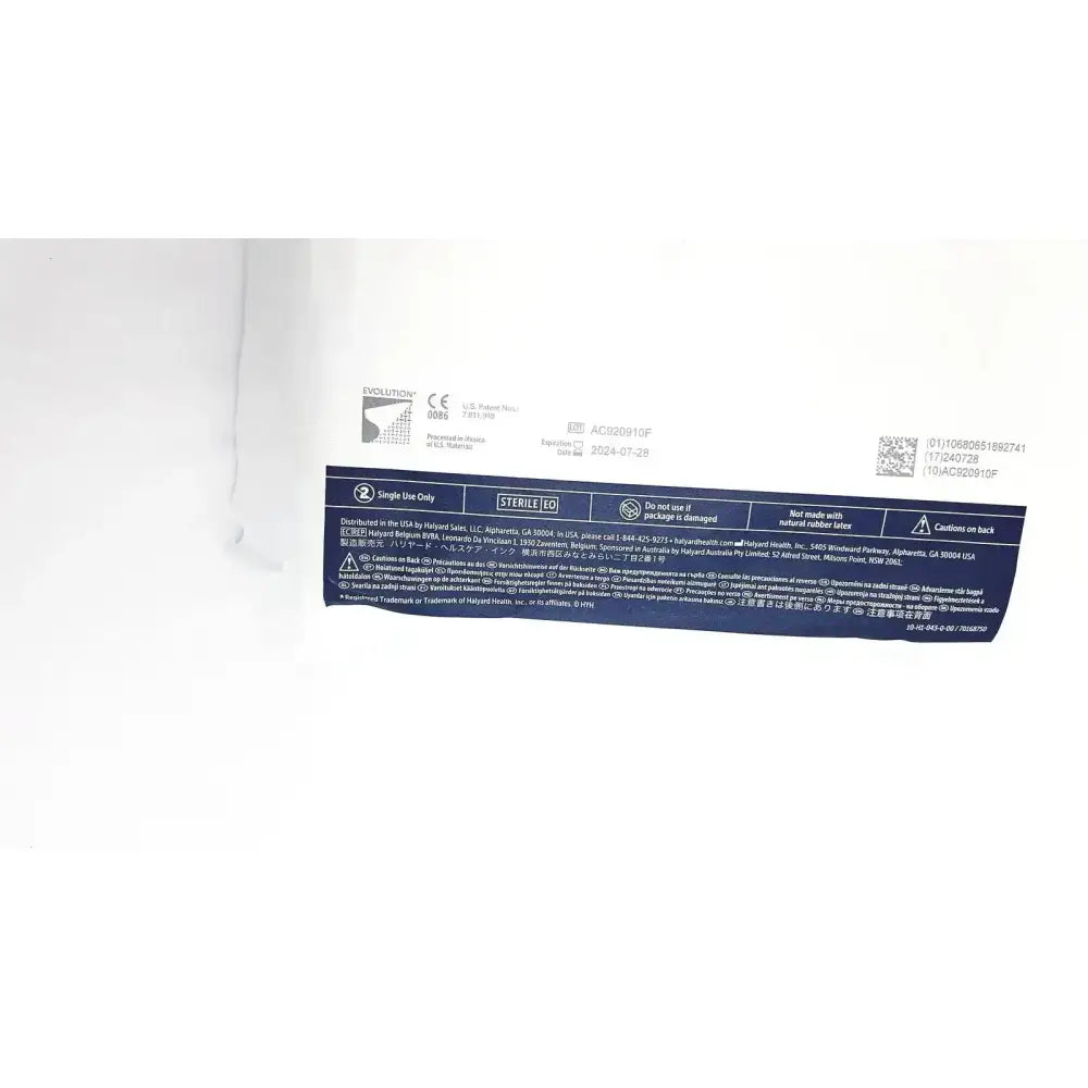 Halyard 89274 Orthoarts Shoulder Split Drape, 112in x 60in Exp. 28-07-2024 Surgical Drape, second-hand product photo 4