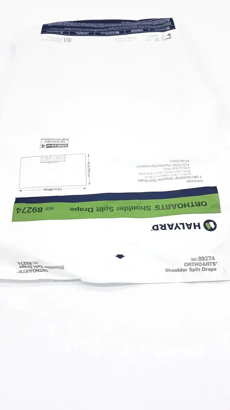 Halyard 89274 Orthoarts Shoulder Split Drape, 112in x 60in Exp. 28-07-2024 Surgical Drape, second-hand product photo 9