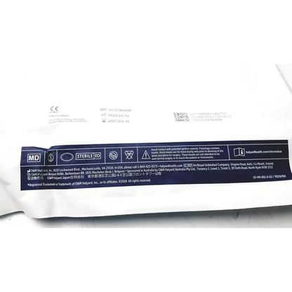 Sterile white gauze pad in sealed package with labeling for halyard 89274 orthoarts shoulder split drape use