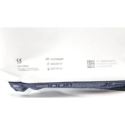 White sterile medical packaging of halyard 89274 orthoarts shoulder split drape with blue labeling and printed regulatory info