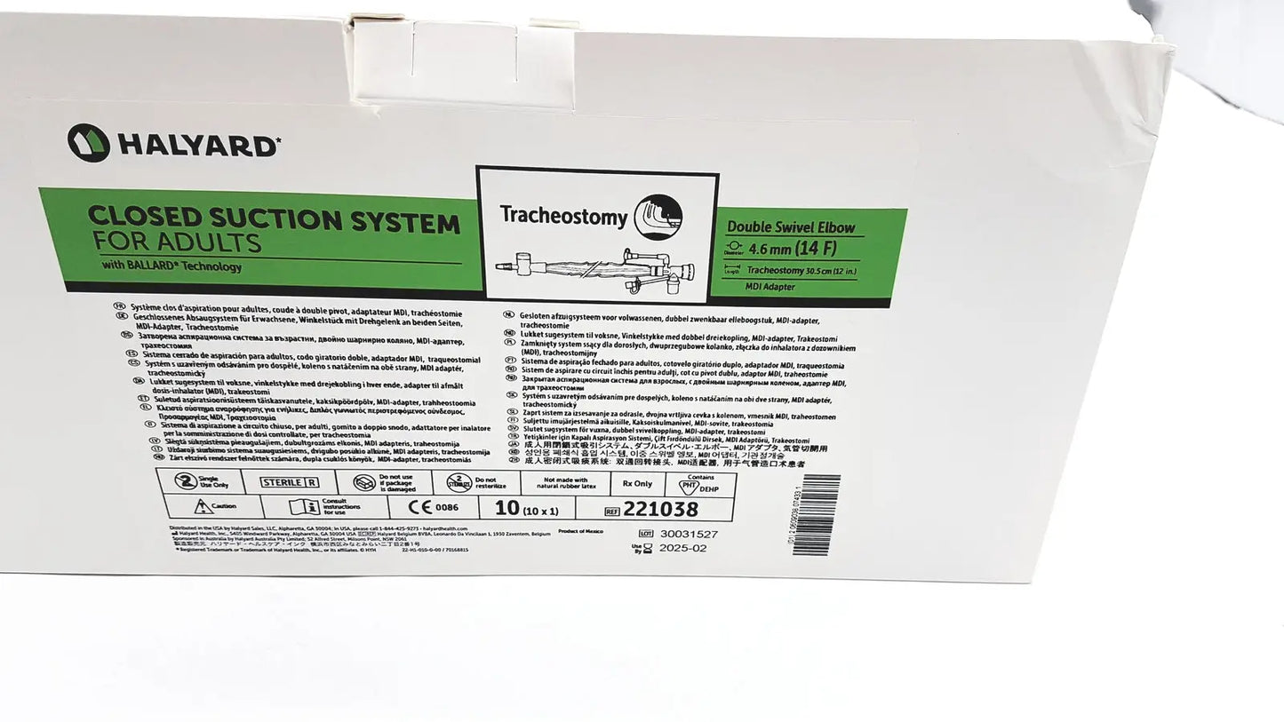 Halyard Closed Suction System For Adults Ref: 221038 Closed Suction System, new product photo 2