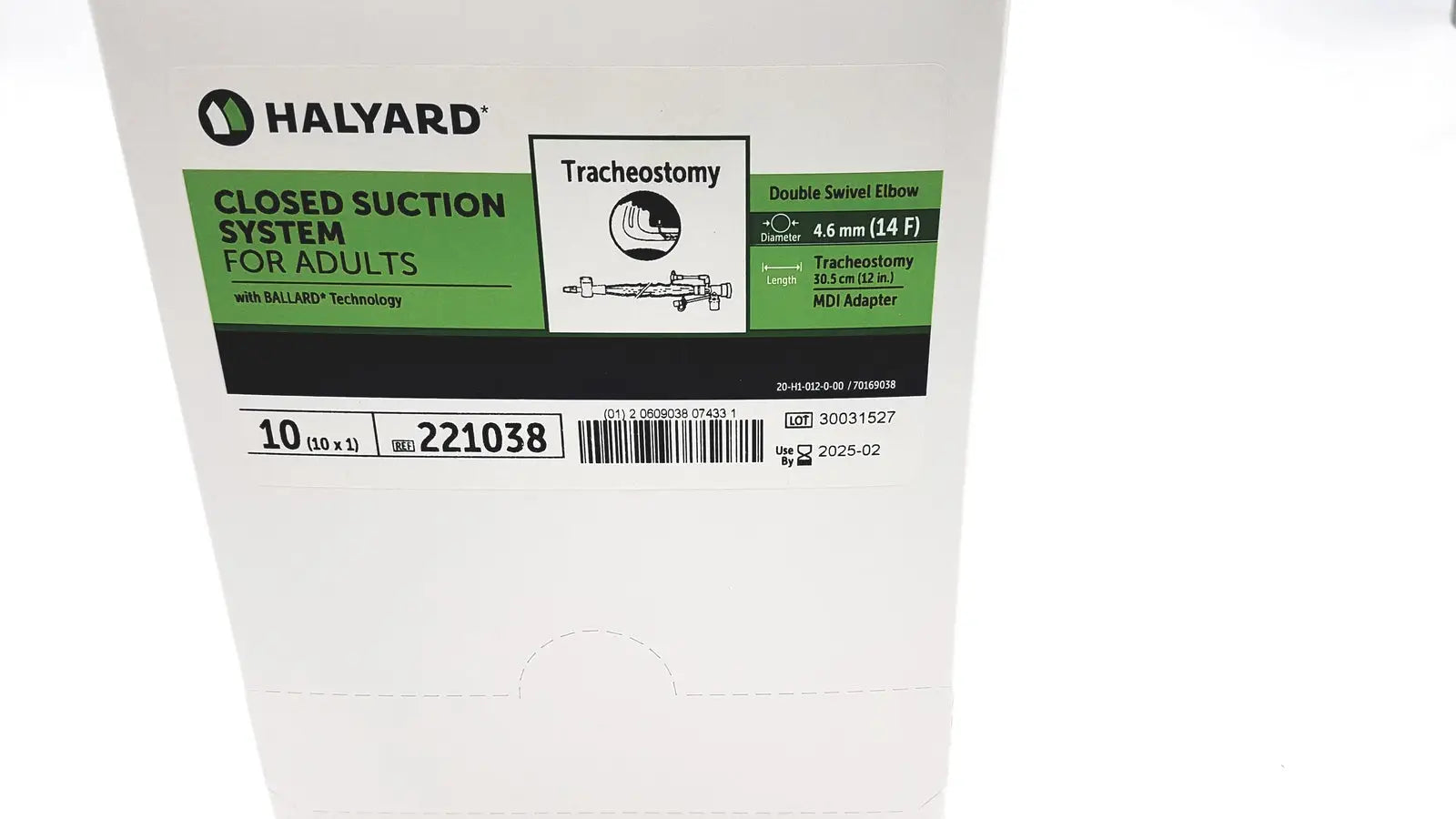 Halyard Closed Suction System For Adults Ref: 221038 Closed Suction System, new product photo 3