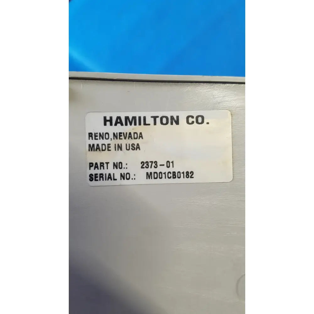 Hamilton 2373-01 black keypad controller for liquid handling systems designed for reuse medical applications