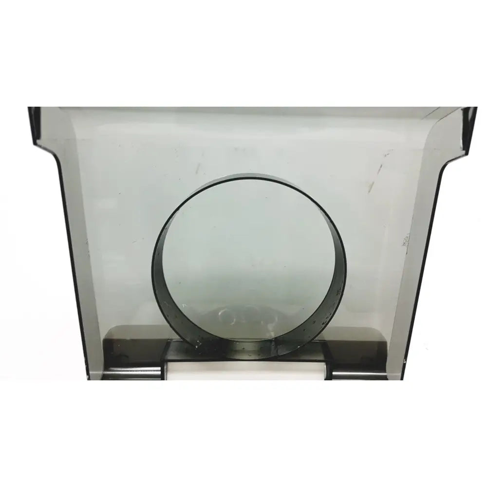 Clear plastic container with circular transparent lid and black trim for hamilton bell vanguard v6500 centrifuge