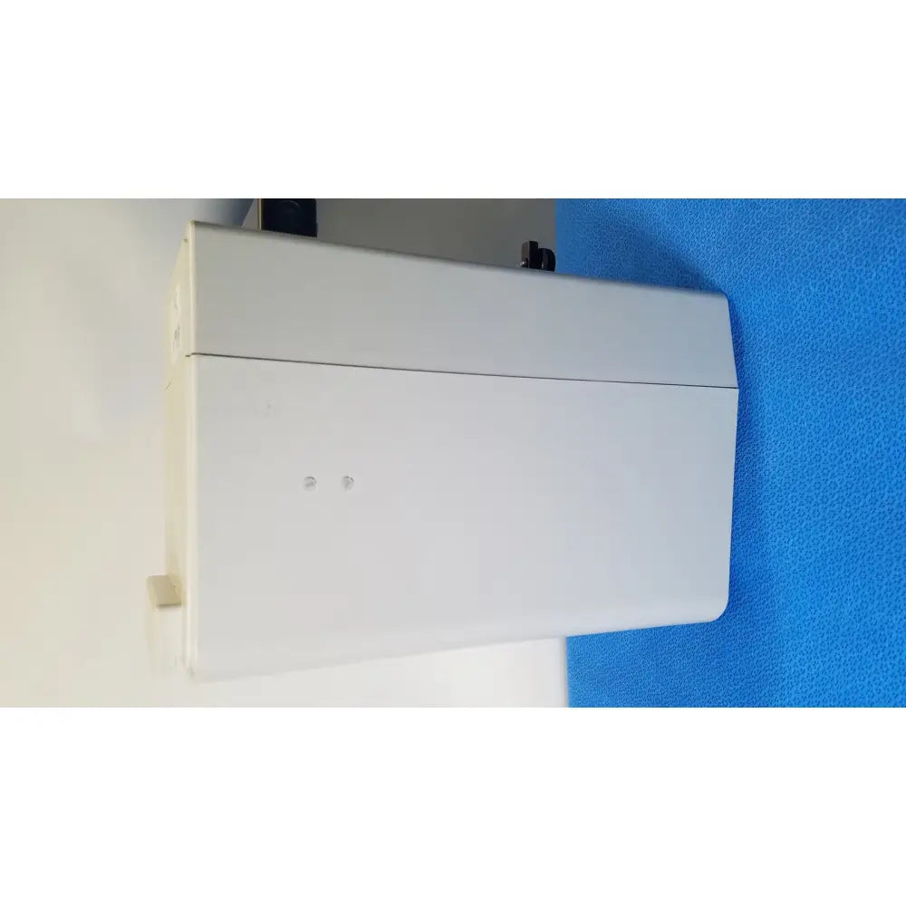 White rectangular hamilton microlab series diluter dispenser with two small circular indicators on front panel