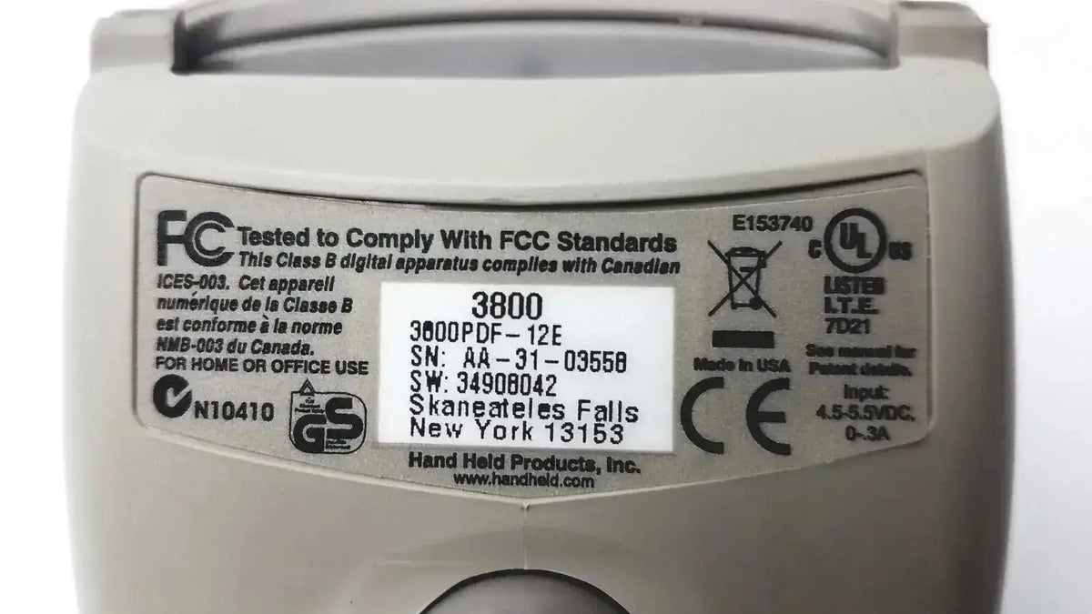 Hand Held Products 3800PDF-12E Barcode Scanner 3800 Barcode Scanner, second-hand product photo 5