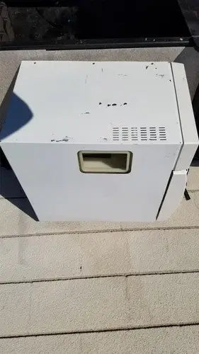 White rectangular harvey sterilemax st75935 appliance with window and ventilation for reuse medical sterilization tasks