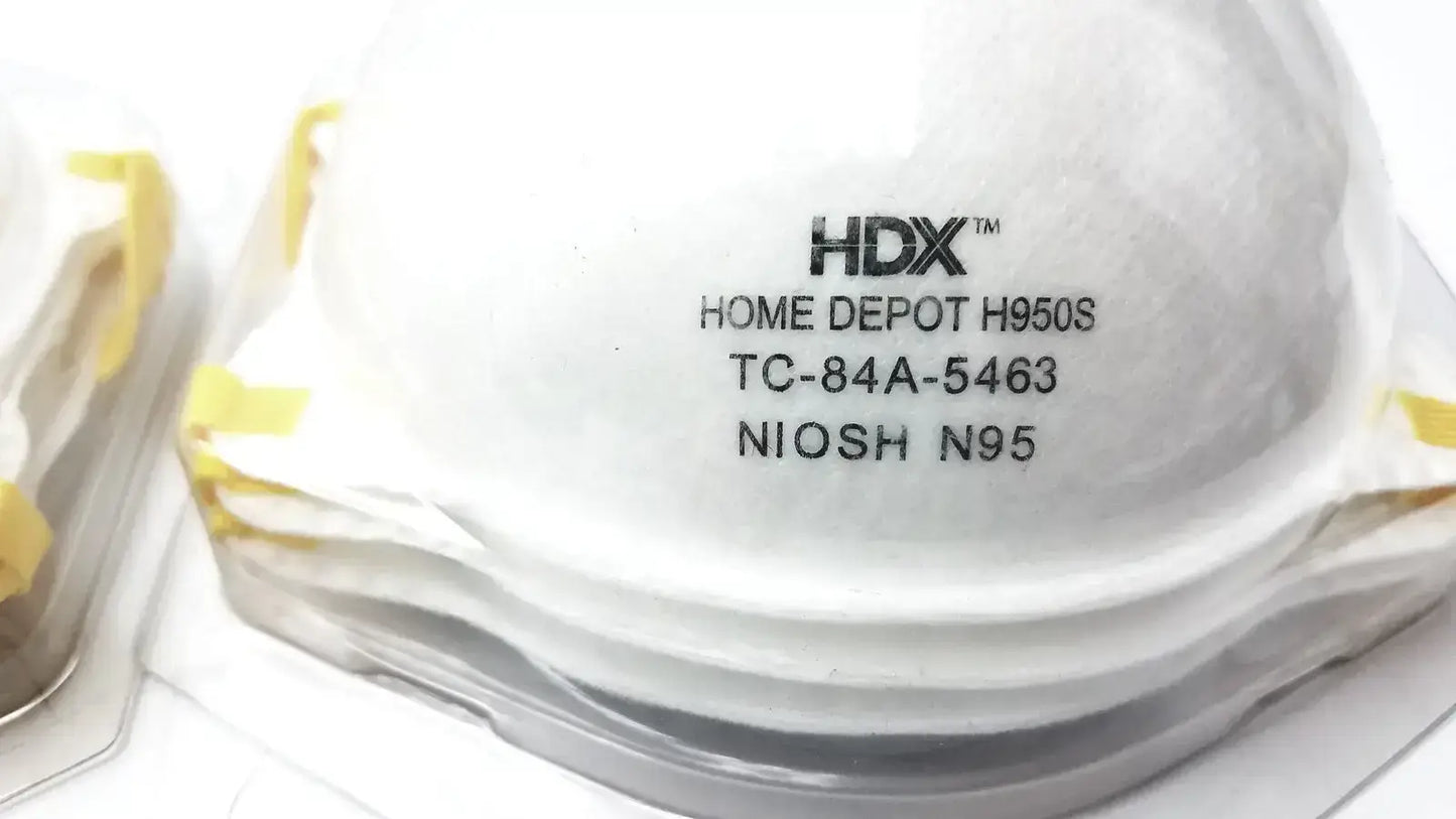 HDX N95 Respirator Face Mask, Lot of 2 N95 Respirator Mask, second-hand product photo 4