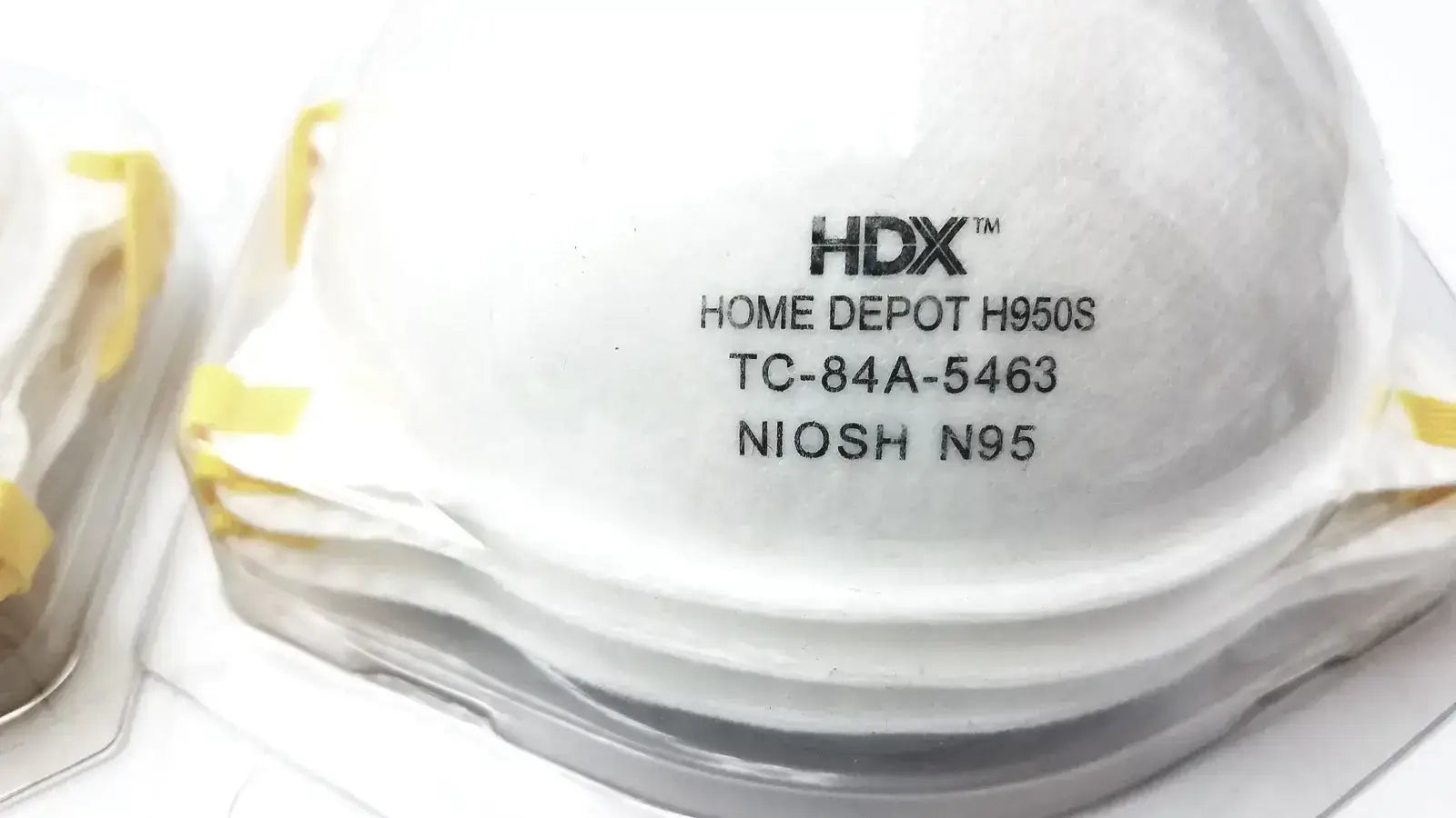 HDX N95 Respirator Face Mask, Lot of 2 N95 Respirator Mask, second-hand product photo 4
