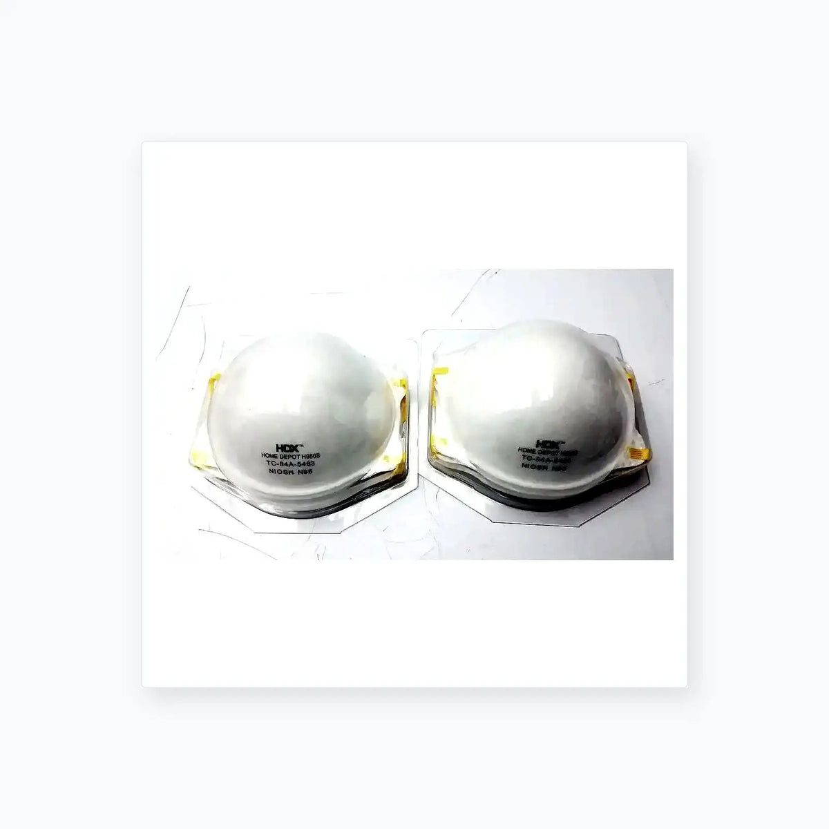 HDX N95 Respirator Face Mask, Lot of 2 N95 Respirator Mask, second-hand product photo 1