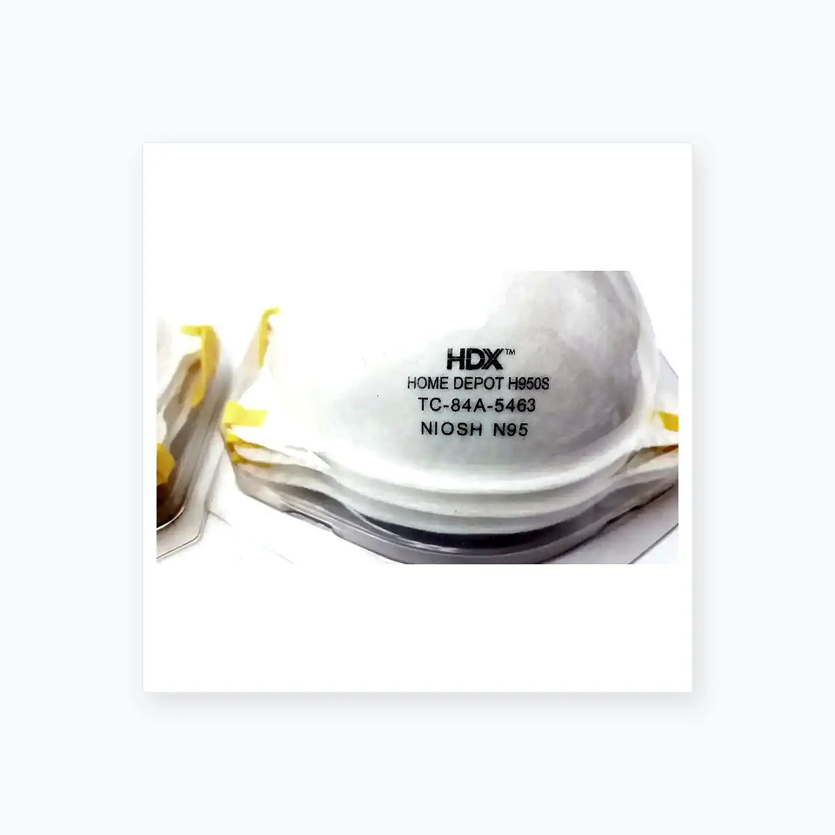 HDX N95 Respirator Face Mask, Lot of 2 N95 Respirator Mask, second-hand product photo 4