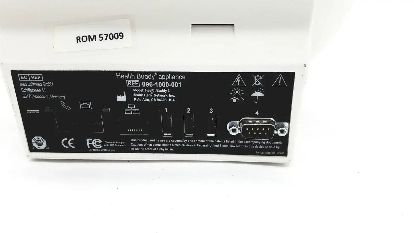 Health Hero Health Buddy 3 Appliance Ref 096-1000-001 Patient Monitoring Equipment, as-is (for parts) product photo 4