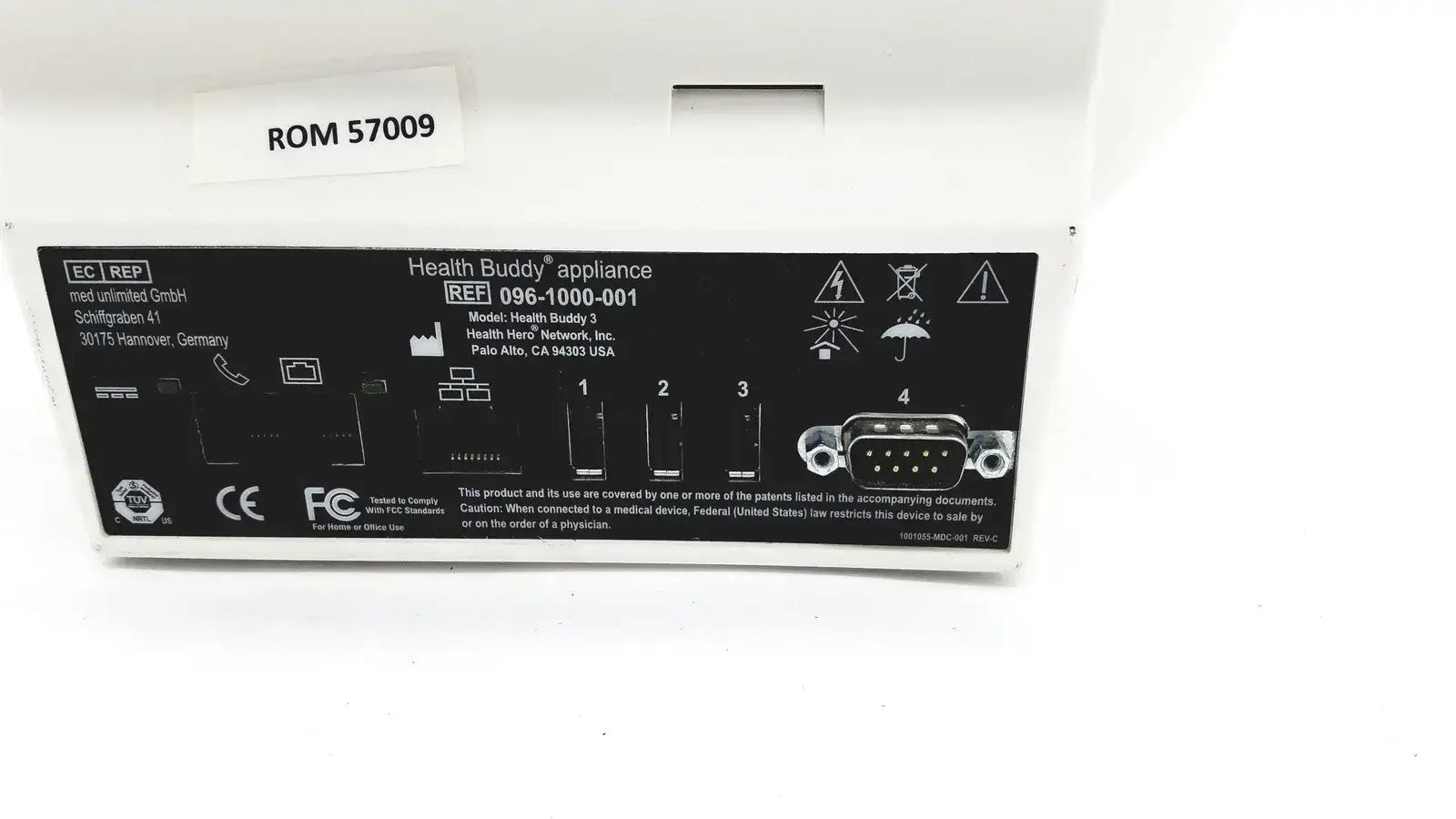 Health Hero Health Buddy 3 Appliance Ref 096-1000-001 Patient Monitoring Equipment, as-is (for parts) product photo 4