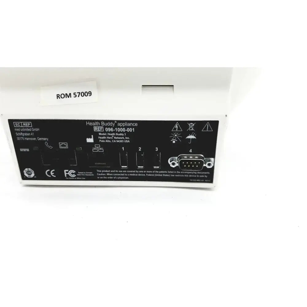 Health Hero Health Buddy 3 Appliance Ref 096-1000-001 Patient Monitoring Equipment, as-is (for parts) product photo 4