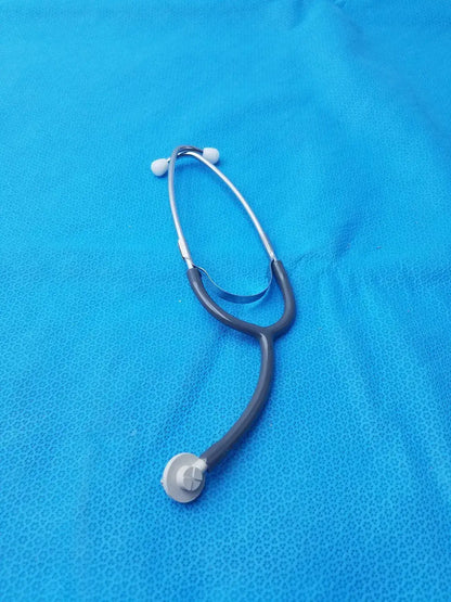 Generic Health Care Stethoscope Gray for Medical Students Nurse Doctor Stethoscope, second-hand product photo 2