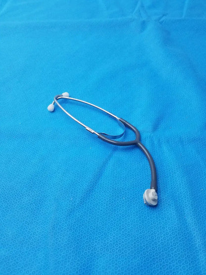 Generic Health Care Stethoscope Gray for Medical Students Nurse Doctor Stethoscope, second-hand product photo 4