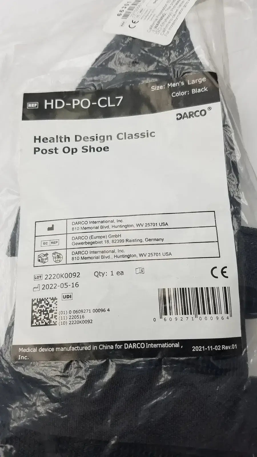 Health Design Classic Post Op Shoe HD-PO-CL7 Post-Op Shoe, second-hand product photo 12
