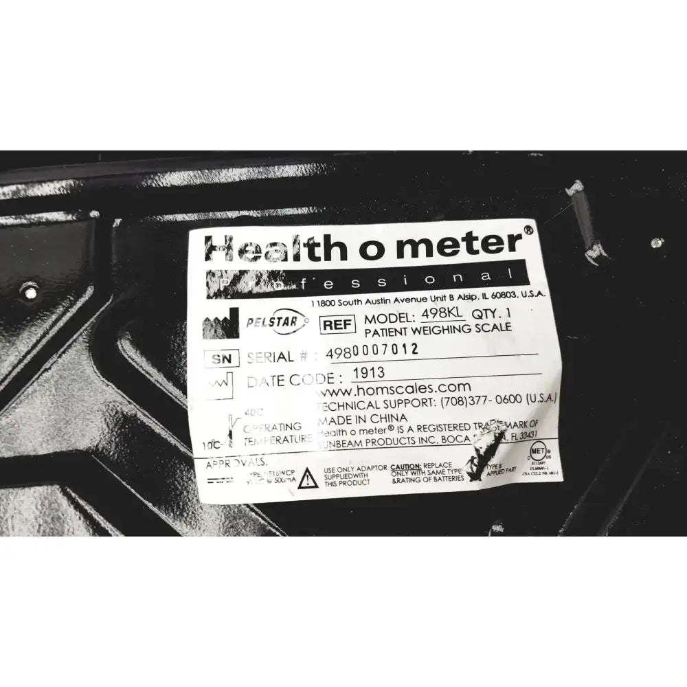 Health O Meter Professional 498KL Patient Weighing Scale Digital Scale Patient Weighing Scale, second-hand product photo 10