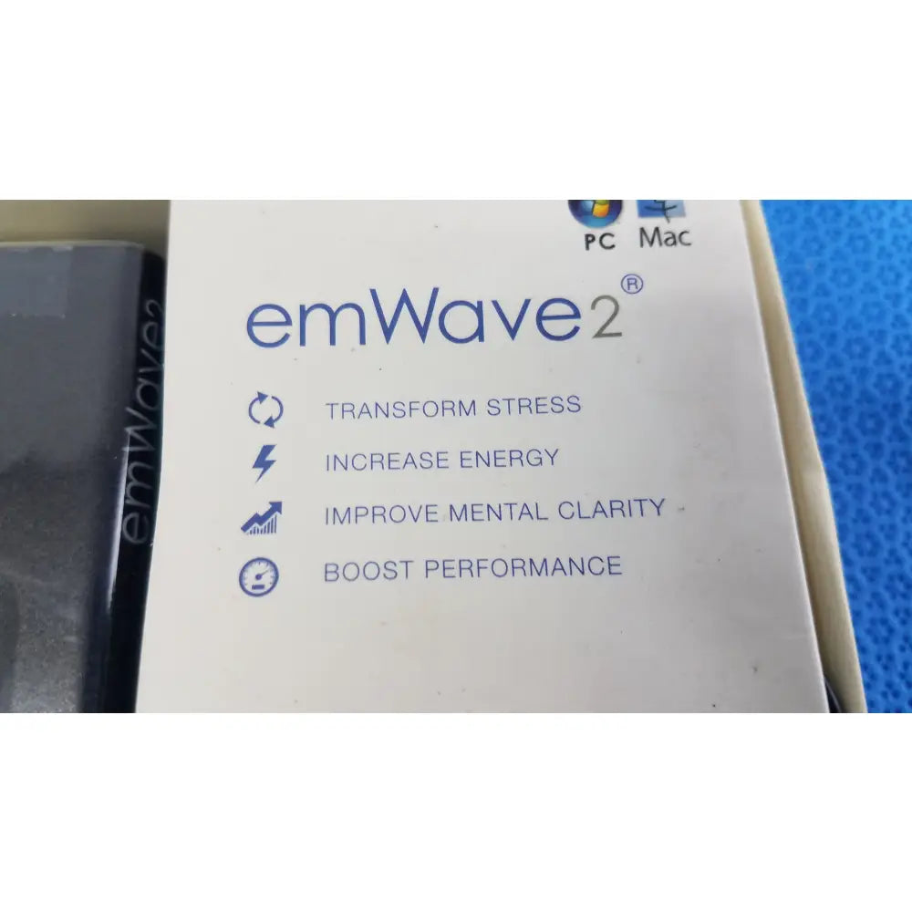 HeartMath emWave 2 Stress Anxiety Relief Device - Portable Wellness Feedback Device