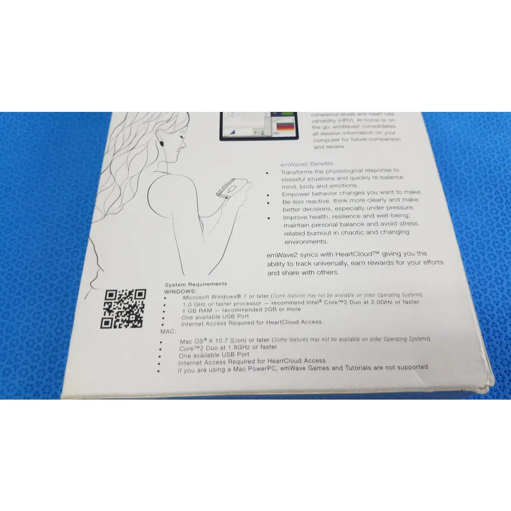 HeartMath emWave 2 Stress Anxiety Relief Device - Portable Wellness Feedback Device