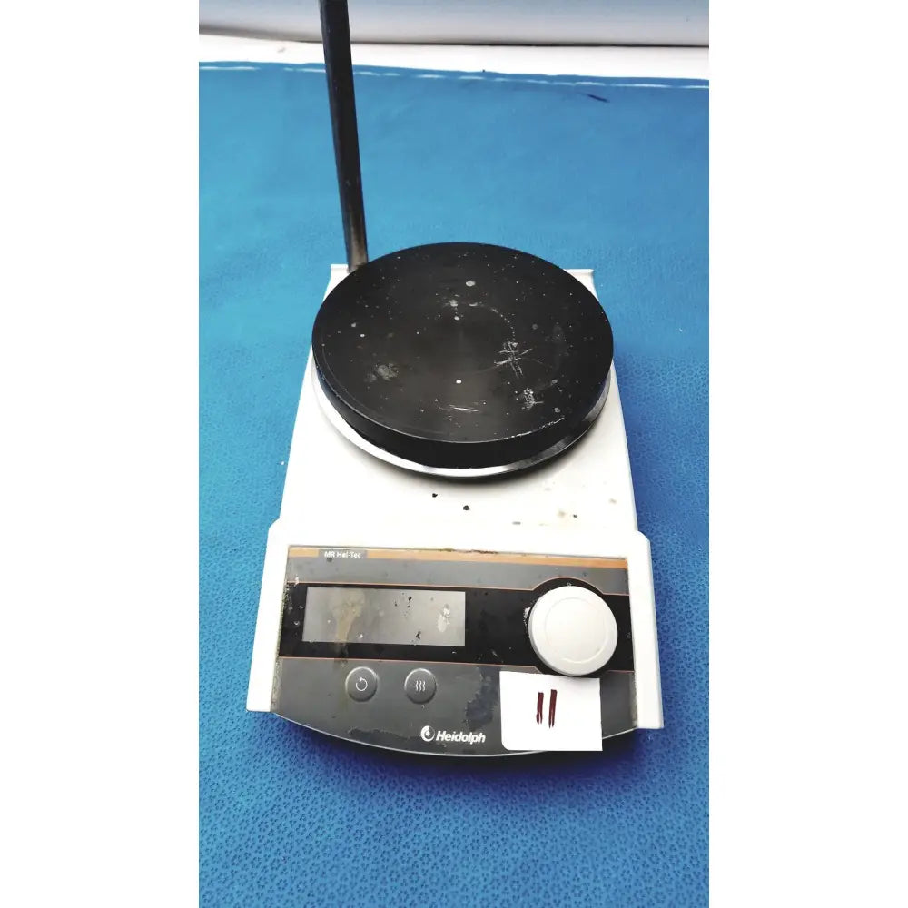 White and black Heidolph magnetic stirrer hotplates pt1000 with circular heating plate for precise temperature control