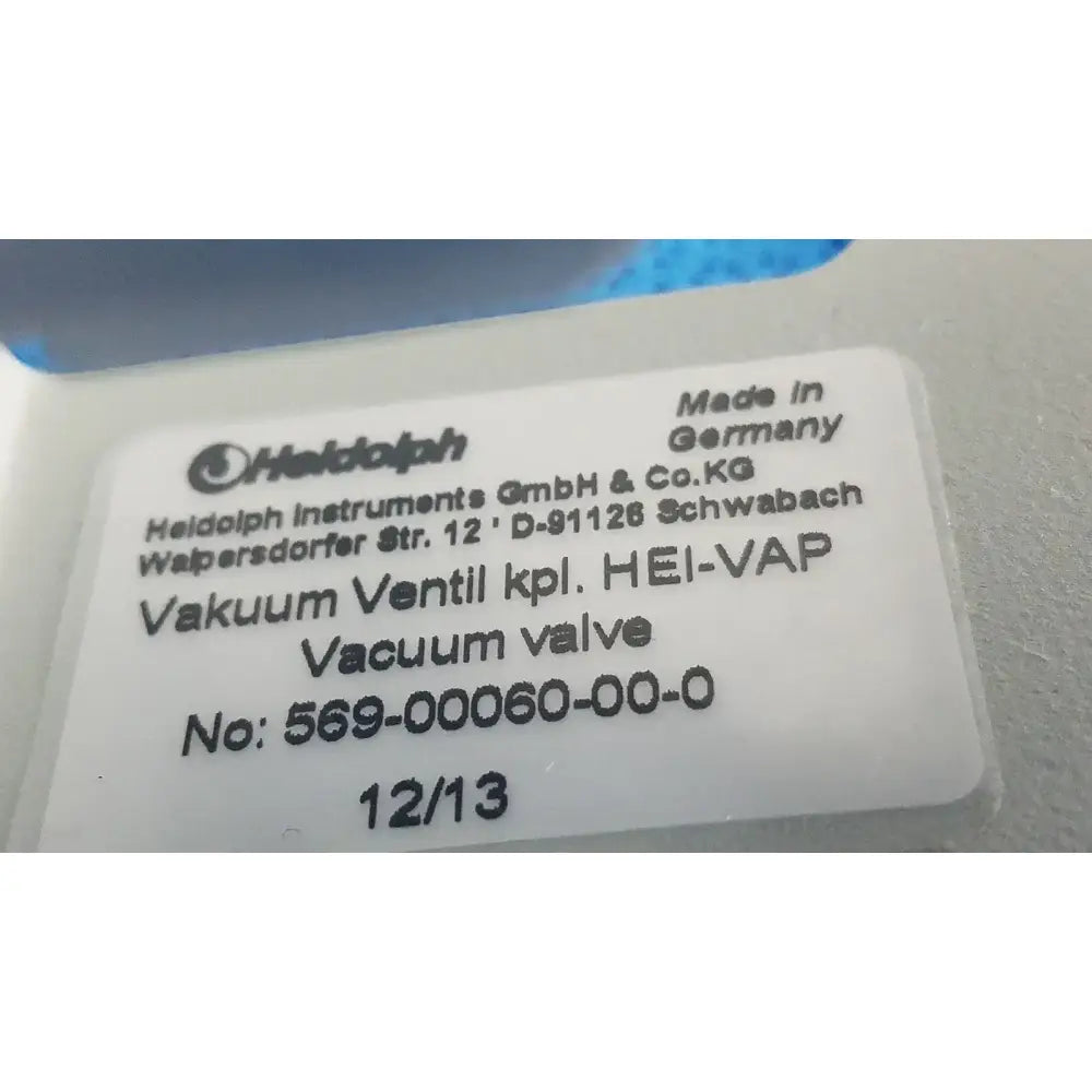 Heidolph Vacuum Valve with GEMU 24V PTFE Tubing Vacuum Valve, second-hand product photo 8