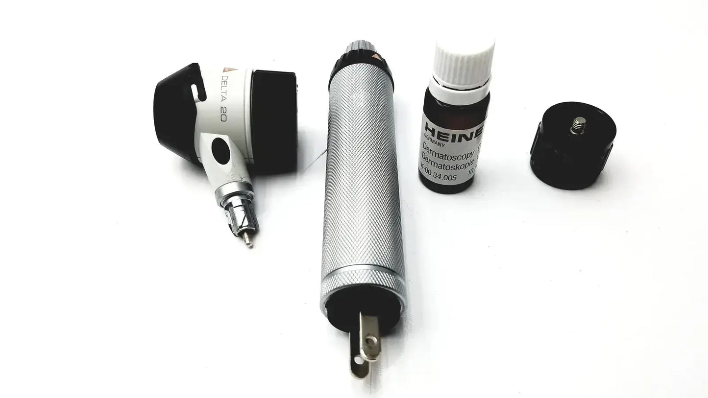 Heine Delta 20 Dermatoscope Dermascope Set With Case Dermatoscope, second-hand product photo 5