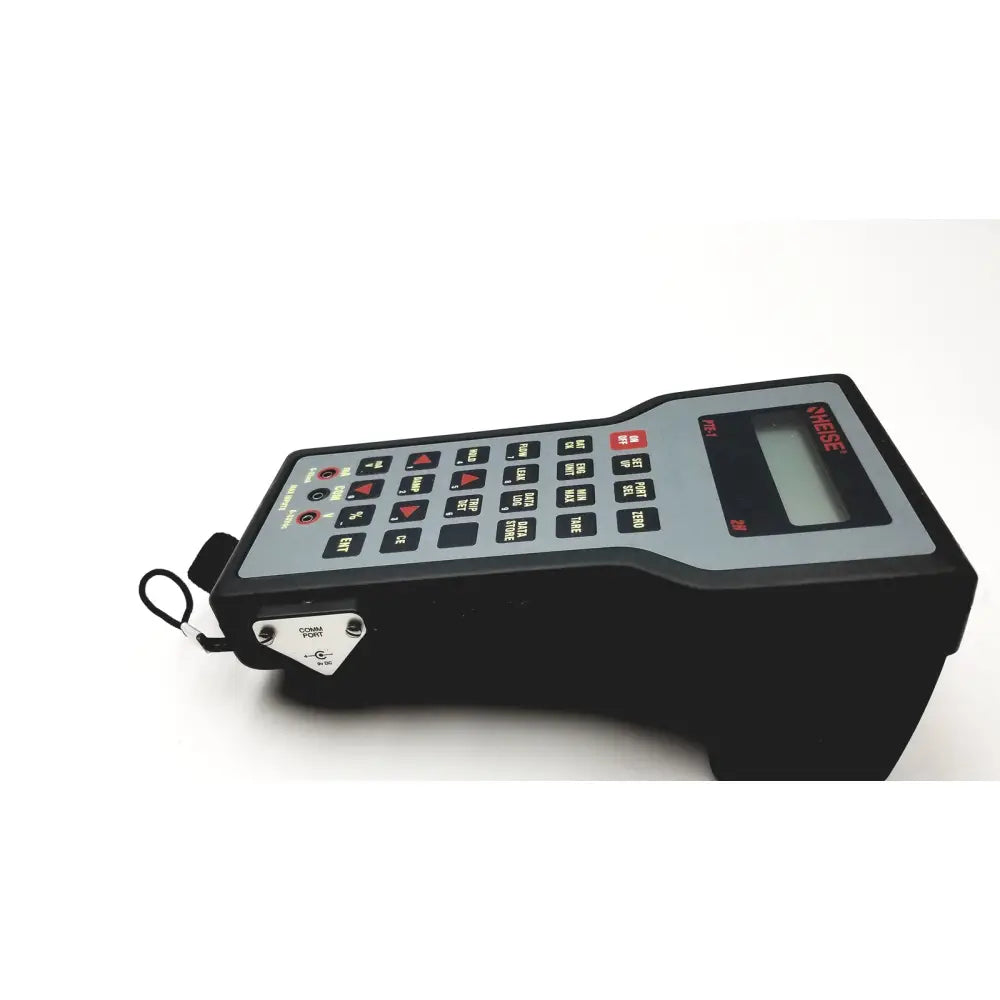 Black and gray heise pte-1 hand held calibrator 6d49 e171189 with keypad and digital display for precise measurements