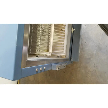 Blue helmer hlf105 horizon series laboratory freezer with stainless steel interior and white mesh racks