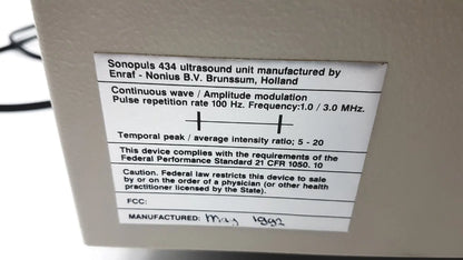 Henley International Sonopuls 434 Ultrasound Therapy Unit, second-hand product photo 11