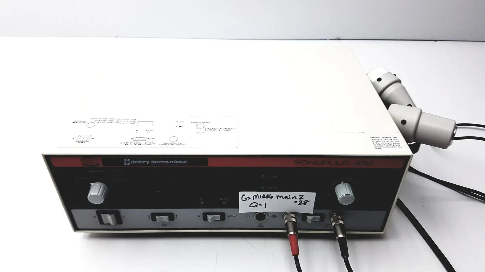Henley International Sonopuls 434 Ultrasound Therapy Unit, second-hand product photo 1