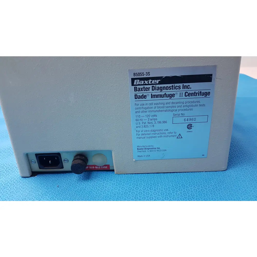 Hettich Haematokrit 200 & Baxter Immufuge II Benchtop Laboratory Centrifuge - Benchtop laboratory centrifuge