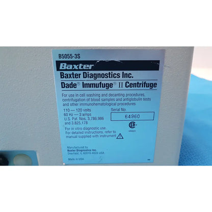 Hettich Haematokrit 200 & Baxter Immufuge II Benchtop Laboratory Centrifuge - Benchtop laboratory centrifuge