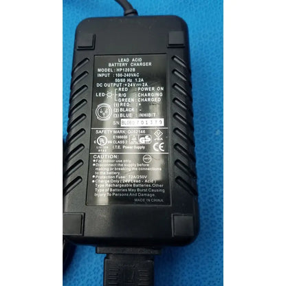 High Power Tech. 3-Pin Lead Acid Battery Charger HP-1202B, 24V, 2A Battery Charger, second-hand product photo 15