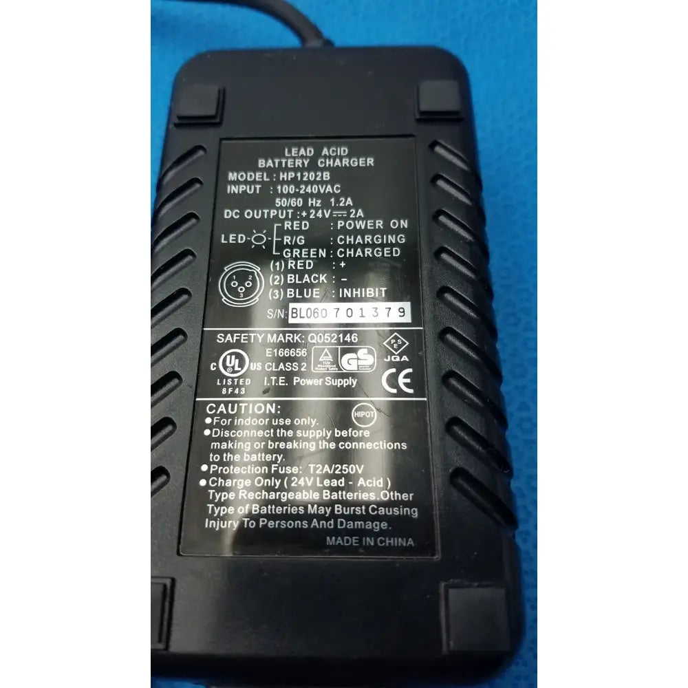 High Power Tech. 3-Pin Lead Acid Battery Charger HP-1202B, 24V, 2A Battery Charger, second-hand product photo 14