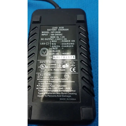 High Power Tech. 3-Pin Lead Acid Battery Charger HP-1202B, 24V, 2A Battery Charger, second-hand product photo 14