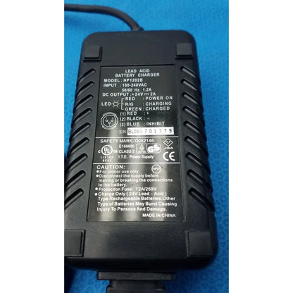 High Power Tech. 3-Pin Lead Acid Battery Charger HP-1202B, 24V, 2A Battery Charger, second-hand product photo 13
