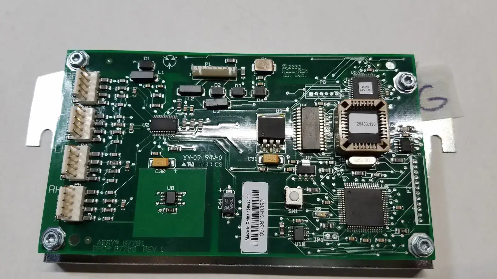 Hill-Rom 2003 Board #67760 Rev 1, Assy #67761 Control Board Control Board, second-hand product photo 13