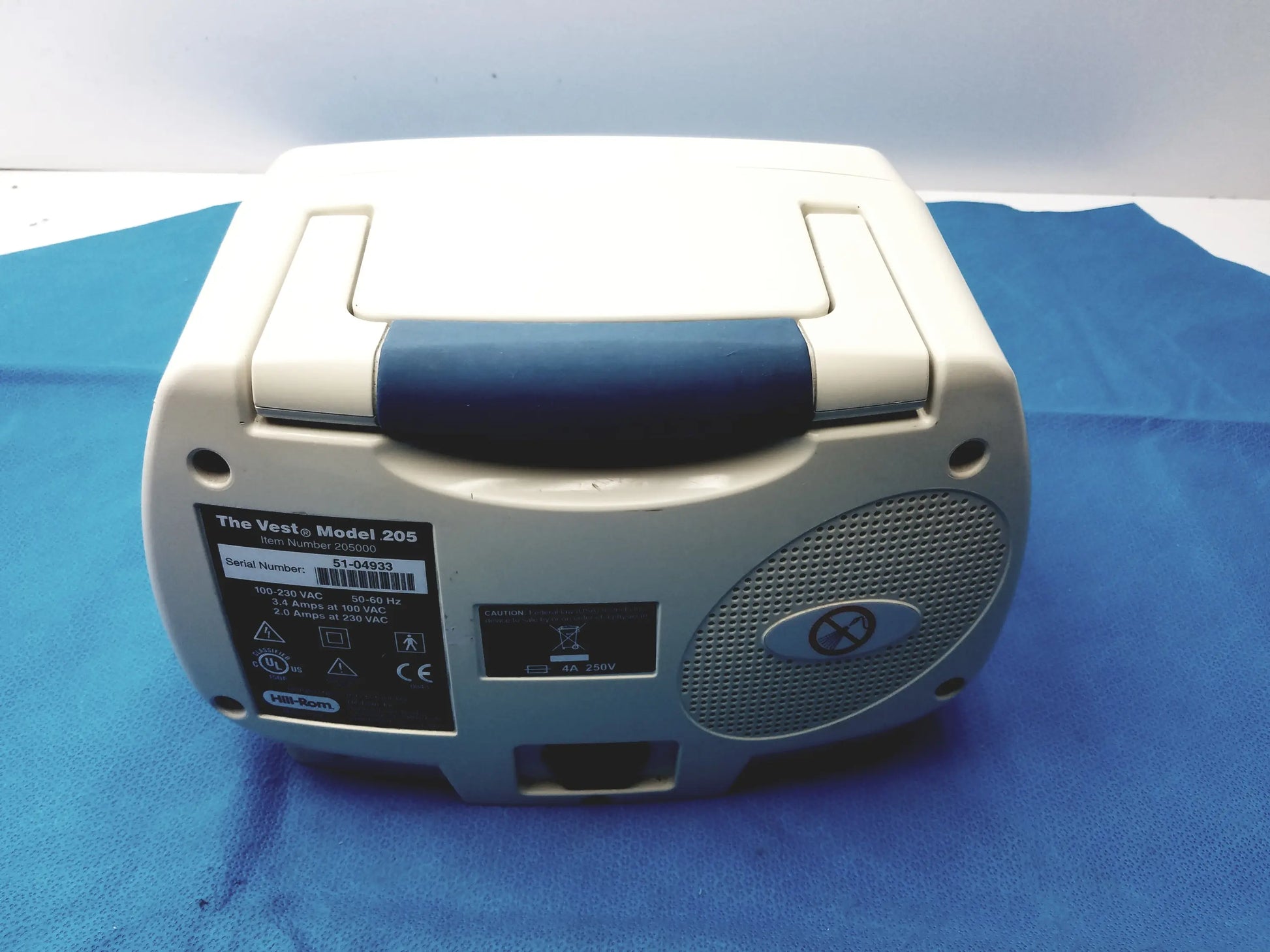 Hill Rom 205 The Vest Airway Clearance System Airway Clearance System, second-hand product photo 4