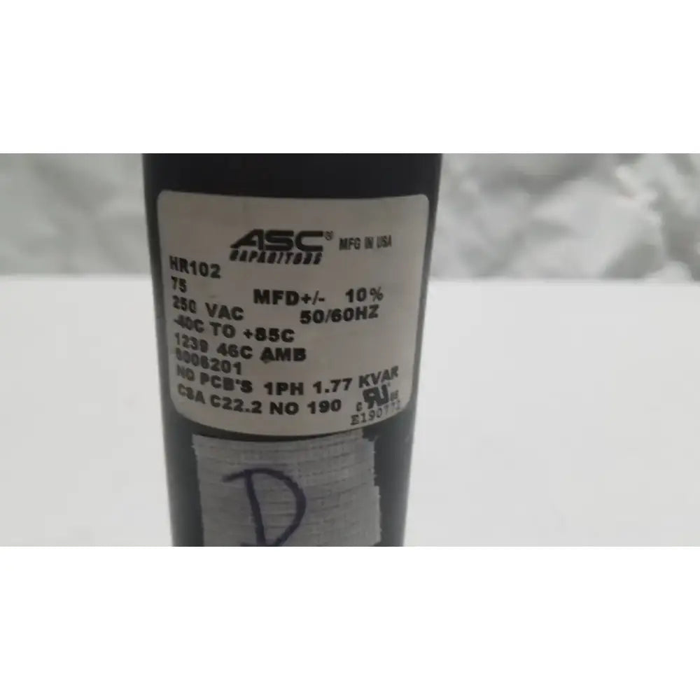 Hill-Rom Hill Rom Total Care Genuine OEM 75UF 250V Motor Start by ASC Capacitor Motor Start Capacitor, second-hand product photo 3