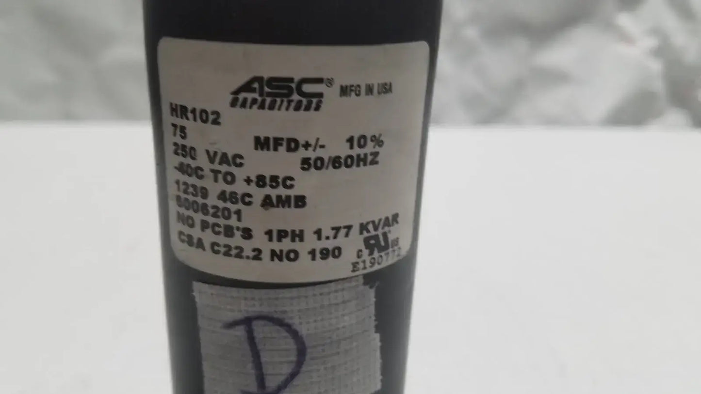 Hill-Rom Hill Rom Total Care Genuine OEM 75UF 250V Motor Start by ASC Capacitor Motor Start Capacitor, second-hand product photo 3