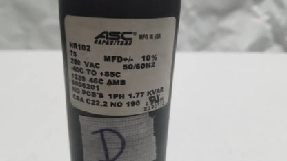 Hill-Rom Hill Rom Total Care Genuine OEM 75UF 250V Motor Start by ASC Capacitor Motor Start Capacitor, second-hand product photo 3