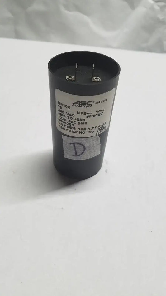 Hill-Rom Hill Rom Total Care Genuine OEM 75UF 250V Motor Start by ASC Capacitor Motor Start Capacitor, second-hand product photo 1