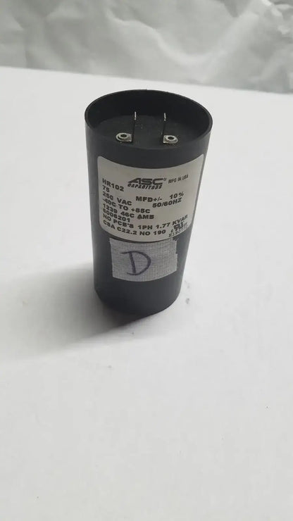 Hill-Rom Hill Rom Total Care Genuine OEM 75UF 250V Motor Start by ASC Capacitor Motor Start Capacitor, second-hand product photo 1