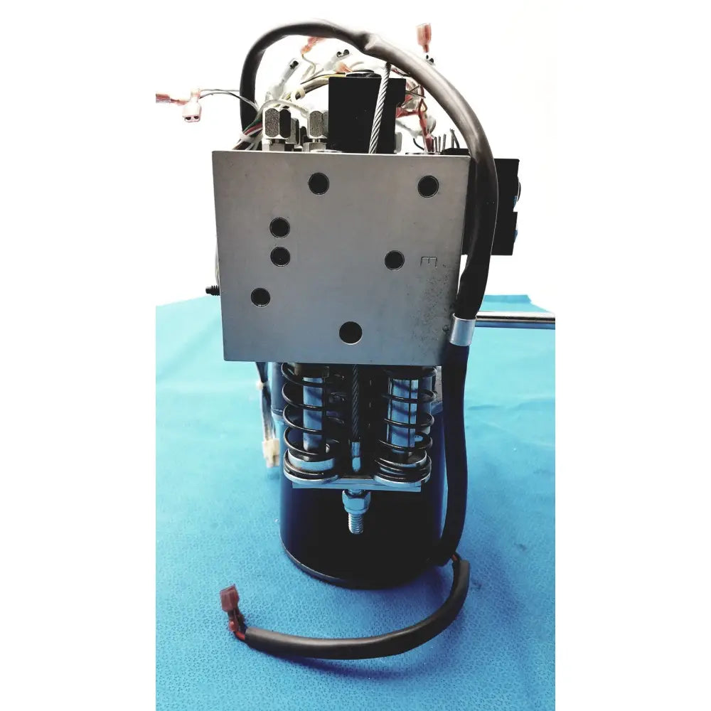 Industrial hydraulic cylinder with metallic housing black body and springs for hill-rom totalcare bed hydraulic power unit